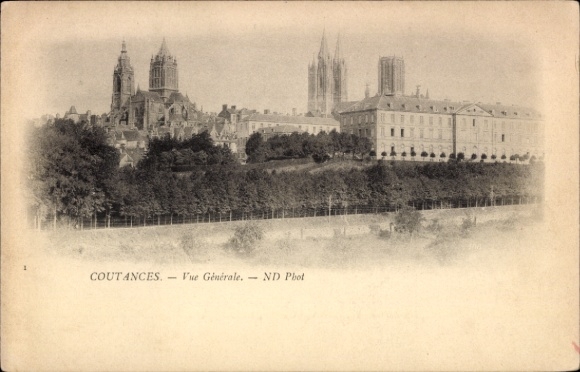 Ak Coutances Manche, COUTANCES, Vue Générale, ND Phot