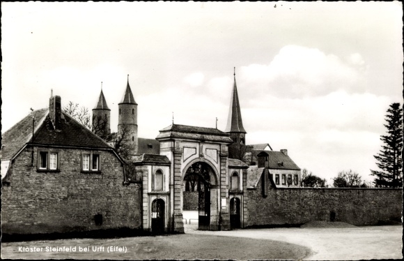 Postcard Urft Kall in the Eifel, Steinfeld Monastery