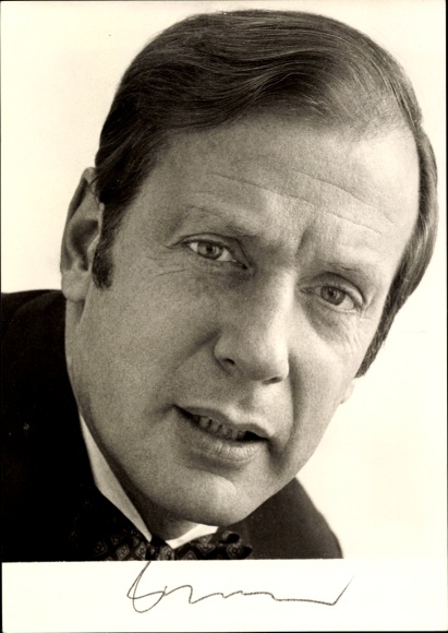 PC politician Klaus von Dohnanyi, portrait, autograph