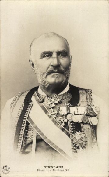 PC Nicholas Prince of Montenegro, portrait, uniform, order, NPG 266-21