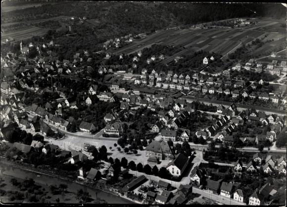 Ak Ebersbach an der Fils, Fliegeraufnahme
