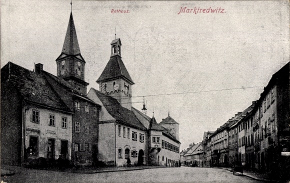 KP Marktredwitz w Fichtelgebirge, ratusz, wieża kościoła