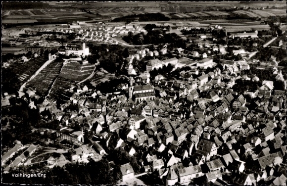 Ak Vaihingen an der Enz, Fliegeraufnahme