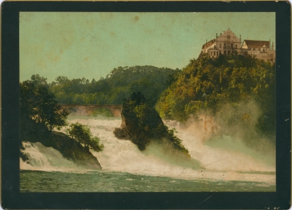 Photo Laufen Uhwiesen Canton Zurich, Rhine Falls near Schaffhausen, Laufen Castle