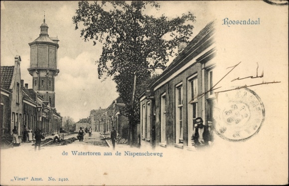 Postcard Roosendaal Nordbrabant Niederlande, The Water Tower on the Niepenscheweg