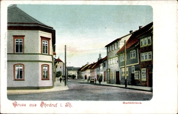 Ak Ohrdruf Thüringen, Marktstraße