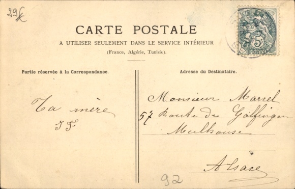 Postcard Robinson Hauts de Seine, E. Dagurno Station, Sceaux