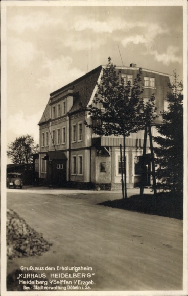 Ak Heidelberg Seiffen im Erzgebirge, Kurhaus Heidelberg