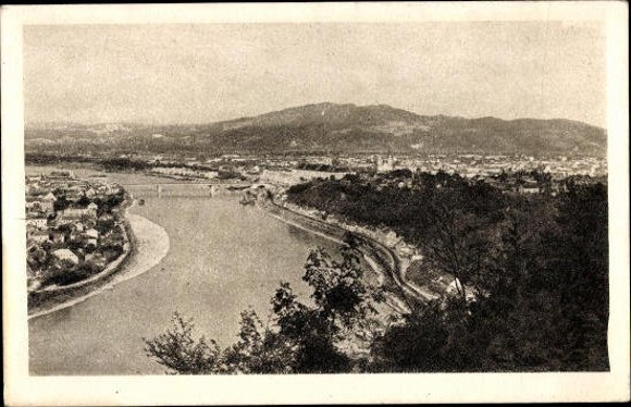 Postcard Klingenmünster on the Palatinate Wine Route, aerial photograph