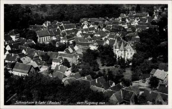 Postcard Schmieheim Kippenheim in Ortenaukreis, aerial photograph