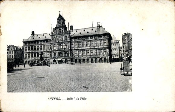 Ansichtkaart Antwerpen Antwerpen Vlaanderen, stadhuis