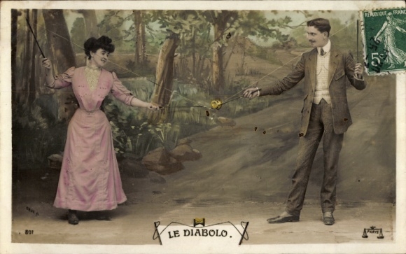 Ak Liebespaar, Diabolo