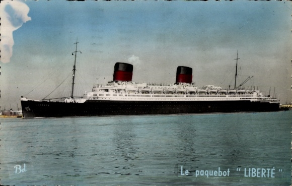 Postcard Le Havre Seine Maritime, passenger ship "LIBERTE"