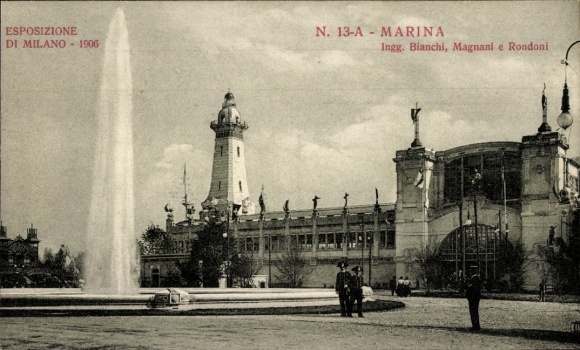 PC Milano Milan Lombardia, Esposizione 1906, Marina