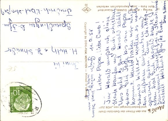 Postcard Mecki the hedgehog, we are coming, excursion, Mecki with children, snail