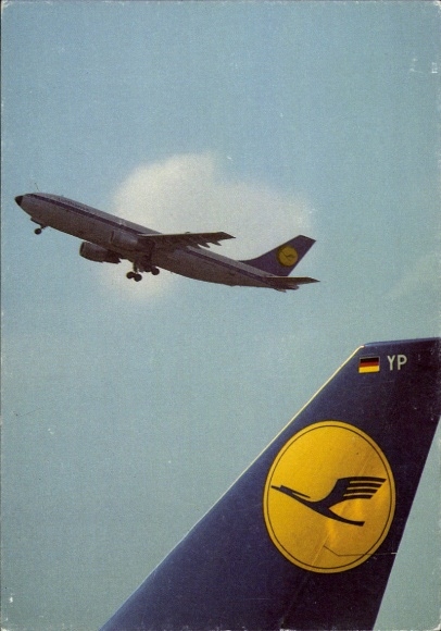 Ak Duits passagiersvliegtuig van Lufthansa, YP