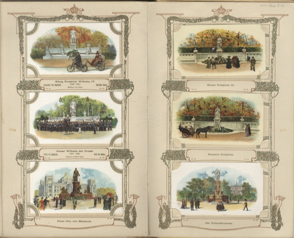 Victory Avenue. The monuments on Sieges-Allee Berlin. Collector's photo album Sarotti Chocolate Factory