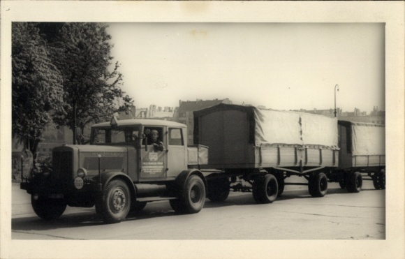 Foto Ak Auto, Nutzfahrzeug, Transport