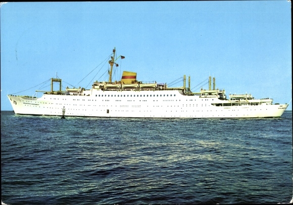 Postcard FDGB holiday ship MS Friendship of Nations