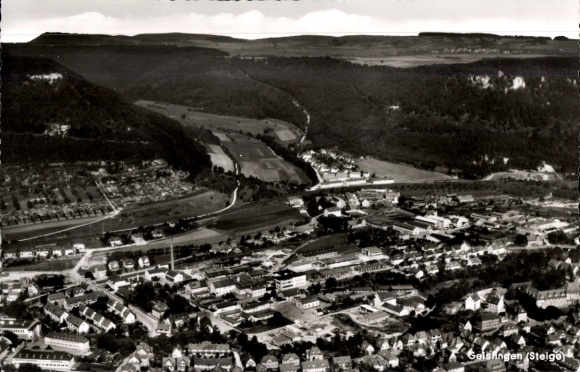 Ak Geislingen an der Steige, Fliegeraufnahme