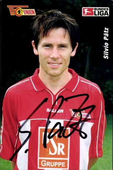 Autogrammkarte Fußballer Silvio Pätz, 1. FC Union Berlin, Autogramm