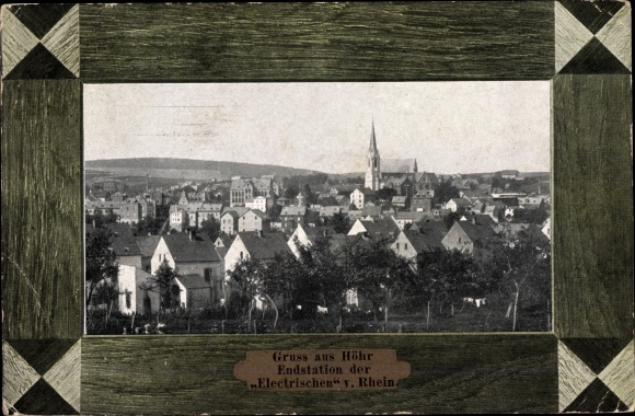 KP passe-partout Höhr Grenzhausen w dzielnicy Westerwald, koniec pociągu elektrycznego z Renu