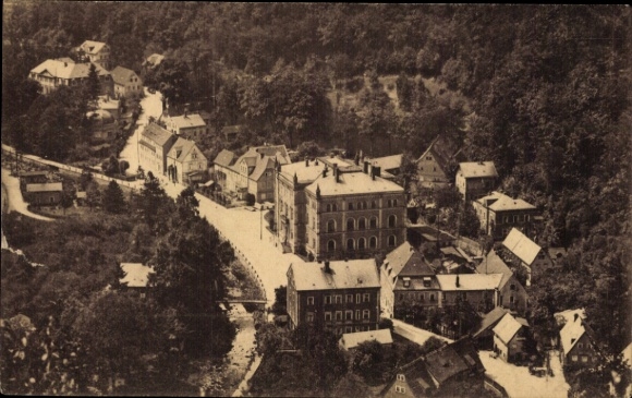 Ak Tharandt im Erzgebirge, Forst-Akademie, Häuseransichten, Landschaft,  Aufnahme