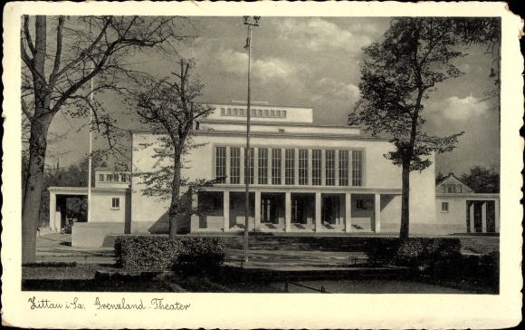 Ak Zittau in Sachsen, Grenzland Theater