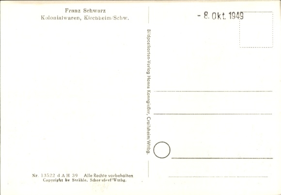 Postcard Kirchheim in Schwaben Allgäu, aerial photograph