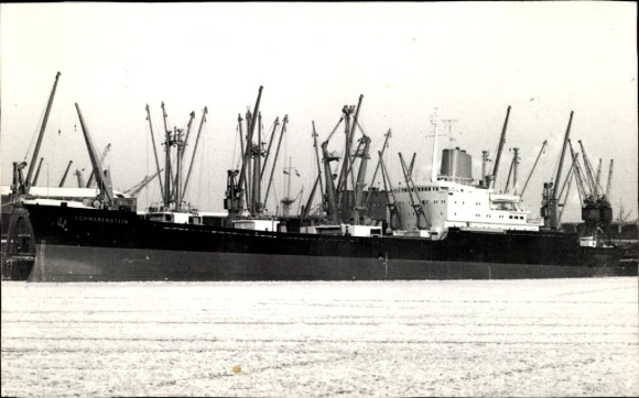 Foto Frachtschiff Schwabenstein im Hafen