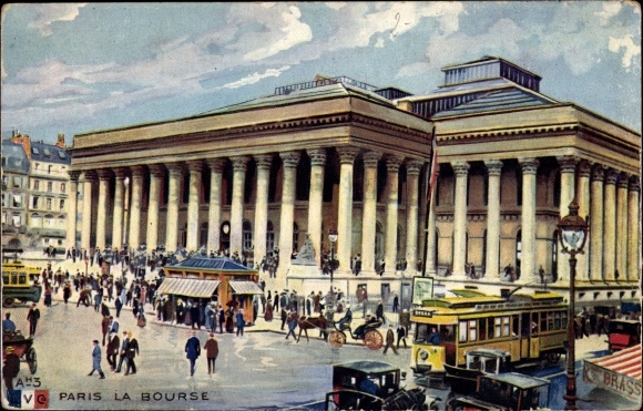 Ansichtkaart Parijs II, La Bourse
