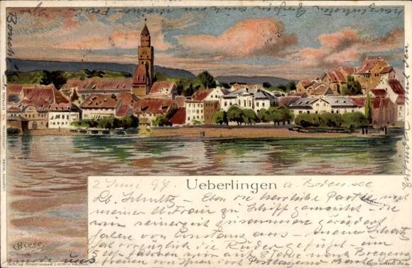 Artist Chromo-Litho Biese, C., Überlingen am Bodensee, general view