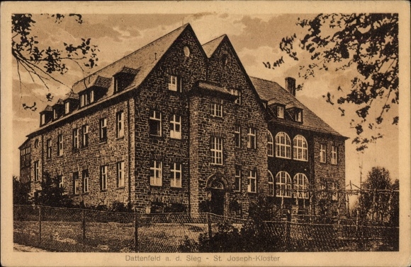 Postcard Dattenfeld Windeck in the Rhein Sieg district, St. Joseph monastery