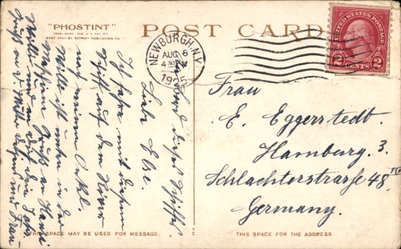 Postcard Steamship Hendrick Hudson on the Hudson River