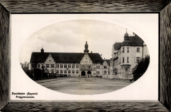 Passepartout Ak Forchheim in Oberfranken Bayern, Progymnasium