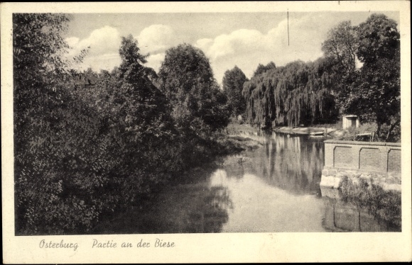 PC Osterburg in the Altmark, section on the Biese, river