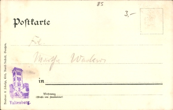 Postcard Neukirch in der Lausitz, Valtenberg, King Johann Tower