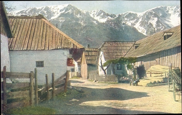 PC Schneebergdörfl Lower Austria, village motif