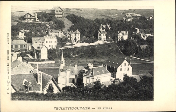 Postcard Veulettes sur Mer Seine Maritime, villas, general view