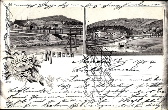 Litho Menden in Sauerland, gedeeltelijke aanzichten