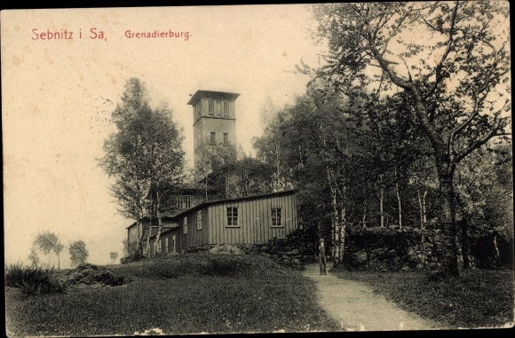 Ansichtkaart Sebnitz Sachsen, Grenadierburg