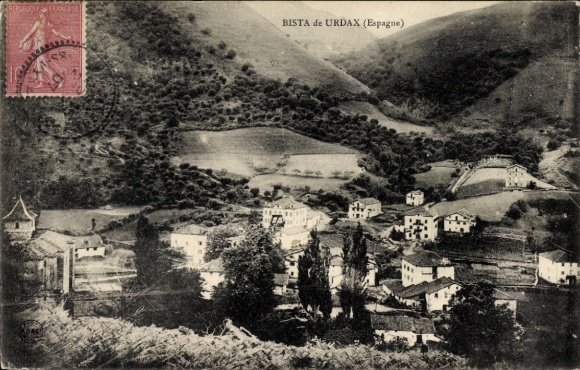 Postcard Urdazubi Urdax Navarra, general view