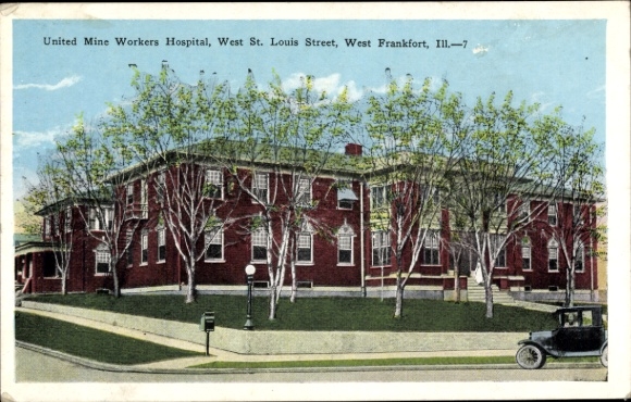 Ak West Frankfort Illinois USA, United Mine Workers Hospital