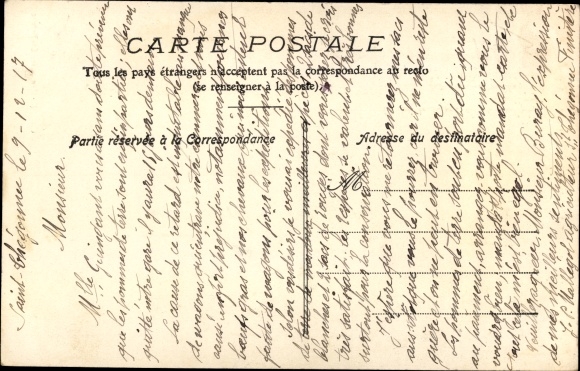 Postcard Saint Thégonnec Finistère, Chair to preach