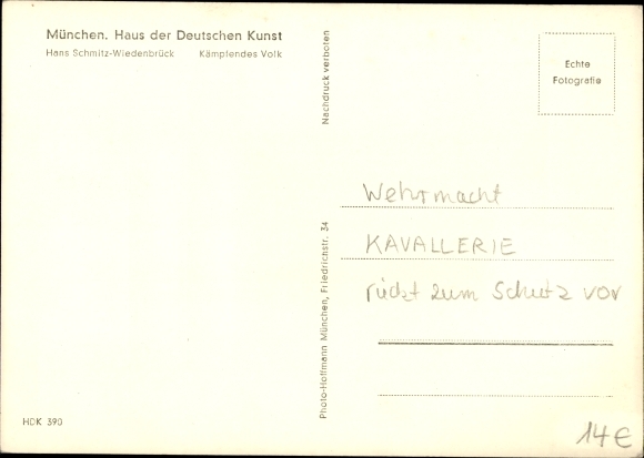 Artist PC Schmitz Wiedenbrück, Hans, fighting people, HDK 390