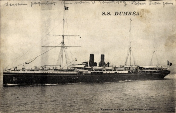 Ak-stoomboot SS Dumbea, Messageries Maritimes