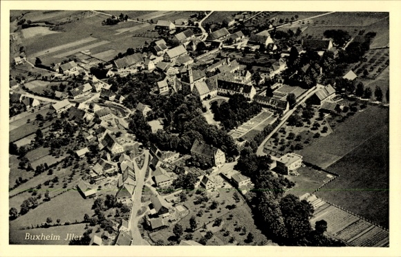 Ak Buxheim in Schwaben, Fliegeraufnahme