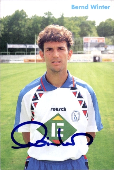 Autograph card footballer Bernd Winter, SV Meppen, autograph