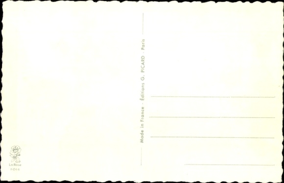 Artist Postcard Chaperon, J., Family planning to have a picnic, Exhausted man with backpack