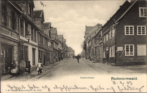 Postcard Radevormwald Bergisches Land, Kaiserstrasse